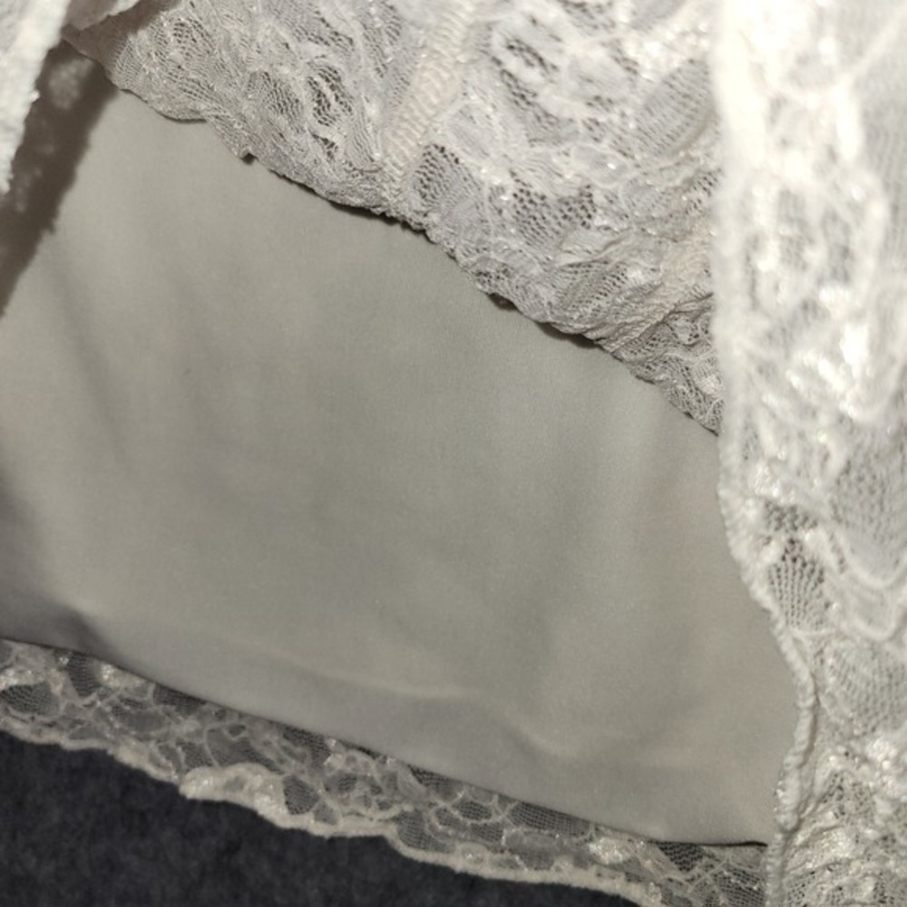 Apt 9 Ivory Lace Trim Cami Tank Top XL‎ Stretch Y2K Romantic Coquette Soft Girl - Picture 6 of 12
